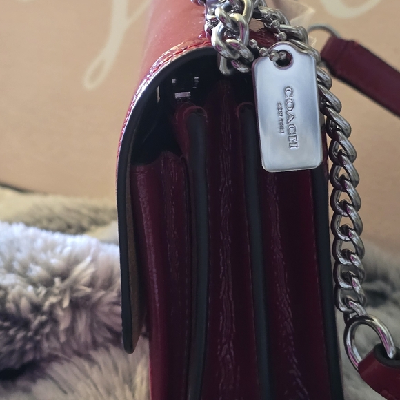 Coach Red Leather Crossbody Bag - Picture 3 of 9